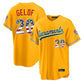 Oakland Athletics #20 Zack Gelof Player Gold USA 250 Fourth of July Home Game Stitched Baseball Jersey