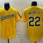 Oakland Athletics #22 Jeff McNeil 2026 Yellow Alternate Sacramento Celebrating 125 Years Vapor Limited Stitched Jersey