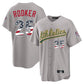 Oakland Athletics #25 Brent Rooker Player Gray USA 250 Fourth of July Home Game Stitched Baseball Jersey