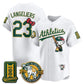 Oakland Athletics #23 Shea Langeliers White Puhics Meow KT 2026 Vapor Limited Stitched Jersey