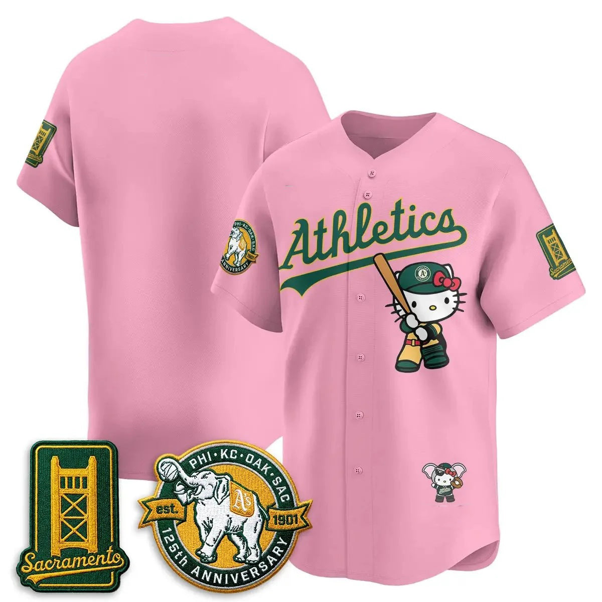 Oakland Athletics Pink Puhics Meow KT 2026 Vapor Limited Stitched Jersey