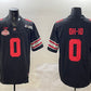 O.State Buckeyes #0 OH-IO Black 2025 CFP Final With National Champions Patch F.U.S.E. Vapor Limited Stitched Football American College Jerseys