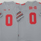 O.State Buckeyes #0 OH-IO Gray 2025 F.U.S.E. Limited Stitched Football American College Jerseys