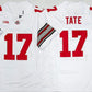 O.State Buckeyes #17 Carnell Tate White 2025 F.U.S.E. Limited Stitched American College Jerseys