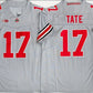 O.State Buckeyes #17 Carnell Tate Gray 2025 F.U.S.E. Limited Stitched American College Jerseys