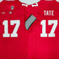 O.State Buckeyes #17 Carnell Tate Red 2025 F.U.S.E. Limited Stitched American College Jerseys