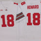 O.State Buckeyes #18 Will Howard White 2025 F.U.S.E. Limited Stitched Football American College Jerseys
