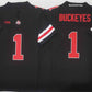 O.State Buckeyes #1 Buckeyes Black 2025 F.U.S.E. Limited Stitched American College Jerseys
