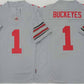 O.State Buckeyes #1 Buckeyes Gray 2025 F.U.S.E. Limited Stitched American College Jerseys