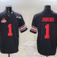 O.State Buckeyes #1 Quinshon Judkins Black 2025 CFP Final With National Champions Patch F.U.S.E. Vapor Limited Stitched Football American College Jerseys