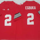 O.State Buckeyes #2 Emeka Egbuka Red 2025 F.U.S.E. Limited Stitched American College Jerseys