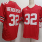 O.State Buckeyes #32 TreVeyon Henderson Red FUSE Stitched American College Jerseys