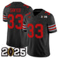 O.State Buckeyes #33 Jack Sawyer Black 2025 CFP Final Patch F.U.S.E. Vapor Limited Stitched Football American College Jerseys