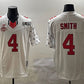 O.State Buckeyes #4 Jeremiah Smith White 2025 CFP Final With National Champions Patch F.U.S.E. Vapor Limited Stitched Football American College Jerseys