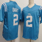 O.Miss Rebels #2 Jaxson Dart Powder Blue F.U.S.E. Stitched Football American College Jerseys
