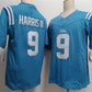 O.Miss Rebels #9 Tres Harris III Powder Blue F.U.S.E. Stitched Football American College Jerseys