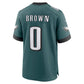 P.Eagles #0 Marquise Brown Midnight Green Team Game Stitched Football American Jersey