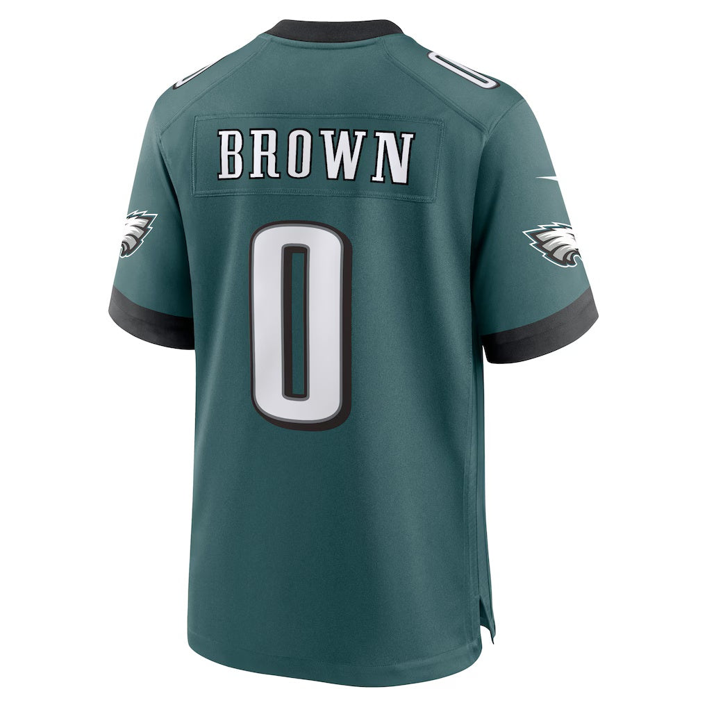 P.Eagles #0 Marquise Brown Midnight Green Team Game Stitched Football American Jersey