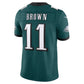 P.Eagles #11 A.J. Brown Midnight Green Team Vapor F.U.S.E. Stitched Limited Football Jersey