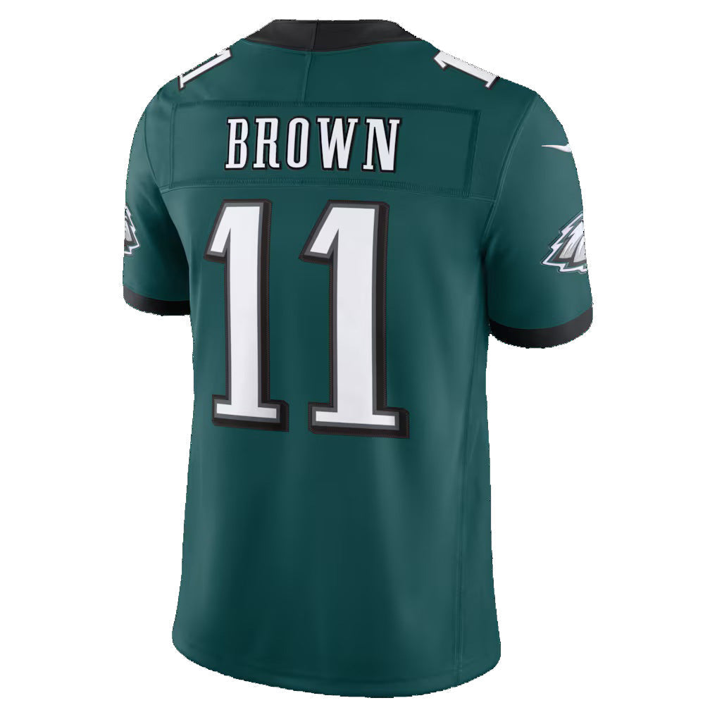 P.Eagles #11 A.J. Brown Midnight Green Team Vapor F.U.S.E. Stitched Limited Football Jersey