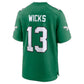 P.Eagles #13 Dontayvion Wicks Kelly Green Alternate Game Football Jersey