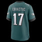 P.Eagles #17 Arnold Ebiketie Midnight Green Team Game Stitched Football American Jersey