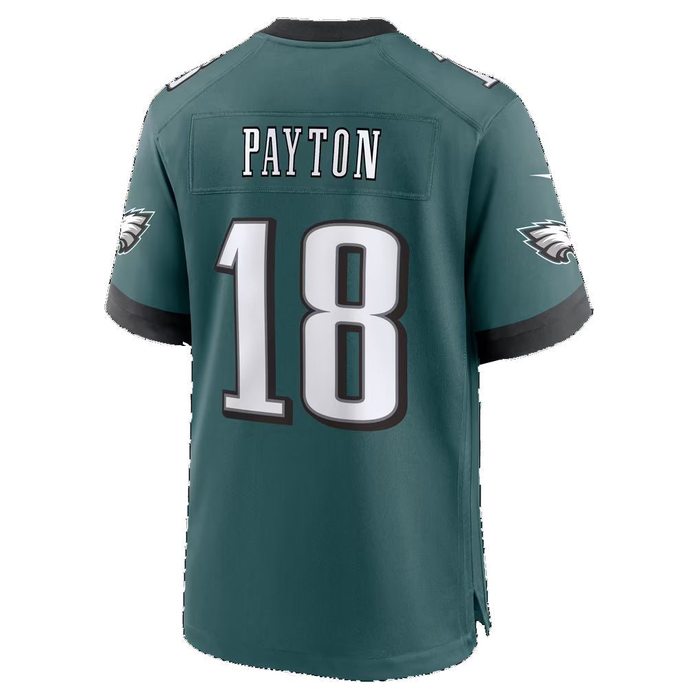 P.Eagles #18 Cole Payton Midnight Green Team Game Football Jersey