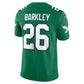 P.Eagles #26 Saquon Barkley Kelly Green Alternate Vapor F.U.S.E. Stitched Limited Football Jersey