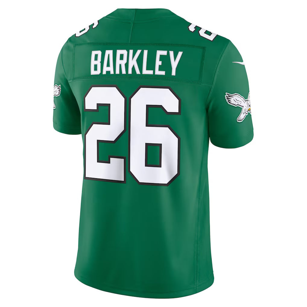 P.Eagles #26 Saquon Barkley Kelly Green Alternate Vapor F.U.S.E. Stitched Limited Football Jersey