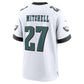 P.Eagles #27 Quinyon Mitchell White Game Football Jersey