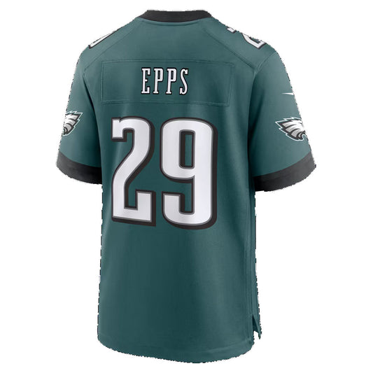 P.Eagles #29 Marcus Epps Midnight Green Team Game Football Jersey
