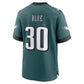 P.Eagles #30 Jaydon Blue Midnight Green Team Game Football Jersey