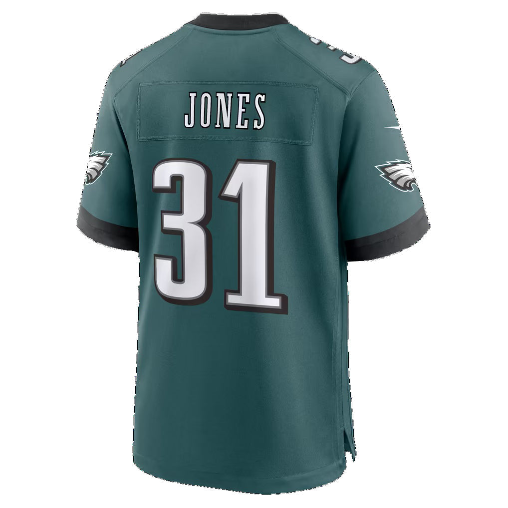 P.Eagles #31 Jonathan Jones Midnight Green Team Game Football Jersey