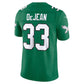 P.Eagles #33 Cooper DeJean Kelly Green Alternate Vapor F.U.S.E. Stitched Limited Football Jersey