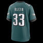 P.Eagles #33 Cooper DeJean Midnight Green Team Game Stitched Football American Jersey