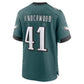 P.Eagles #41 Rocco Underwood Midnight Green Team Game Football Jersey