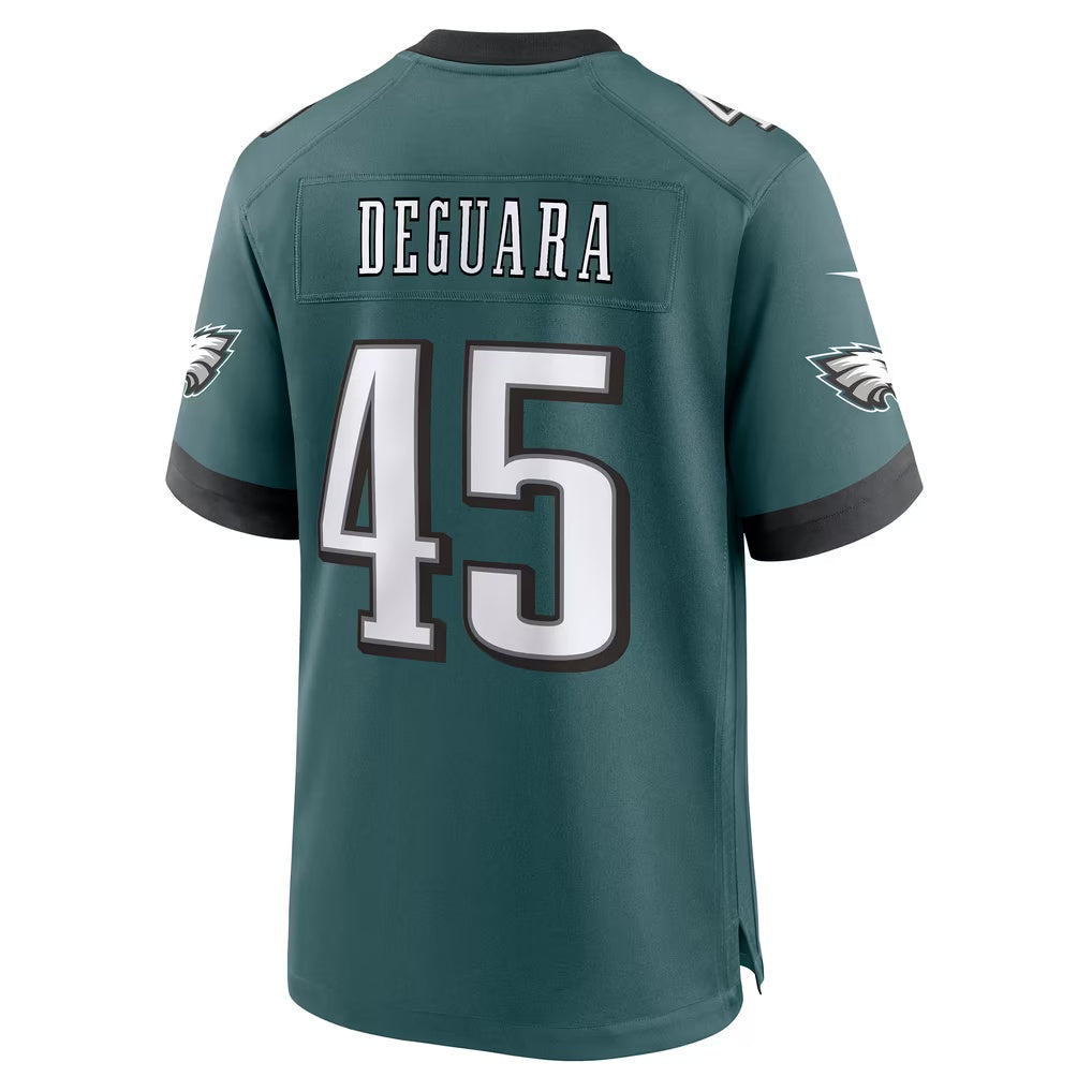 P.Eagles #45 Josiah Deguara Midnight Green Puhics Team Game Jersey