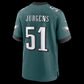 P.Eagles #51 Cam Jurgens Midnight Green Team Game Stitched Football American Jersey