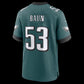P.Eagles #53 Zack Baun Midnight Green Team Game Stitched Football American Jersey