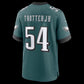 P.Eagles #54 Jeremiah Trotter Jr. Midnight Green Team Game Stitched Football American Jersey
