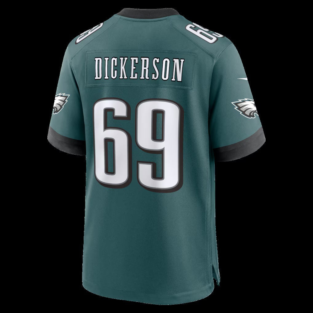 P.Eagles #69 Landon Dickerson Midnight Green Team Game Stitched Football American Jersey