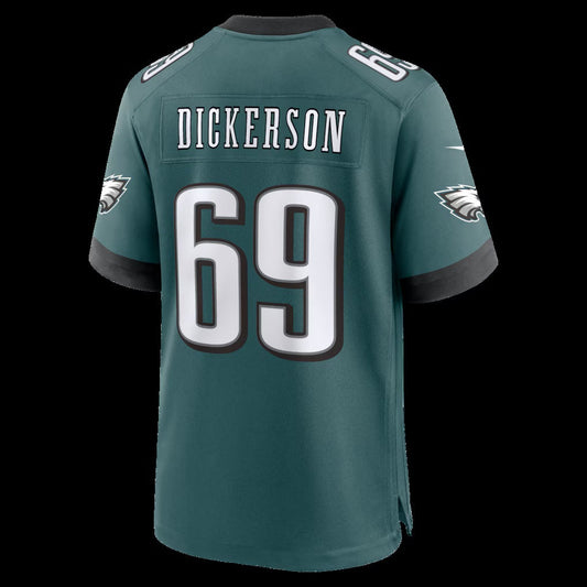 P.Eagles #69 Landon Dickerson Midnight Green Team Game Stitched Football American Jersey
