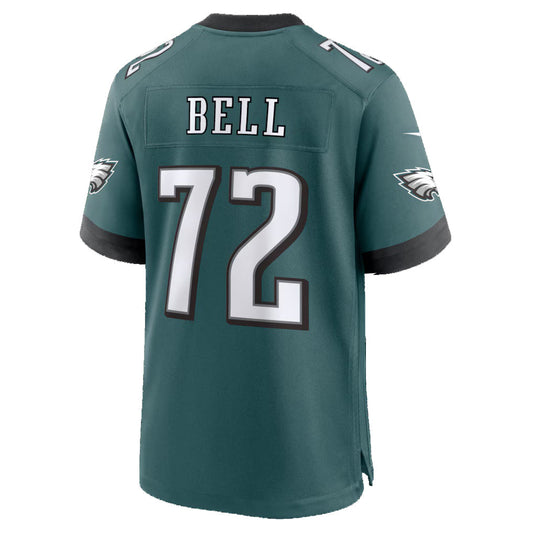 P.Eagles #72 Markel Bell Midnight Green Team Game Football Jersey