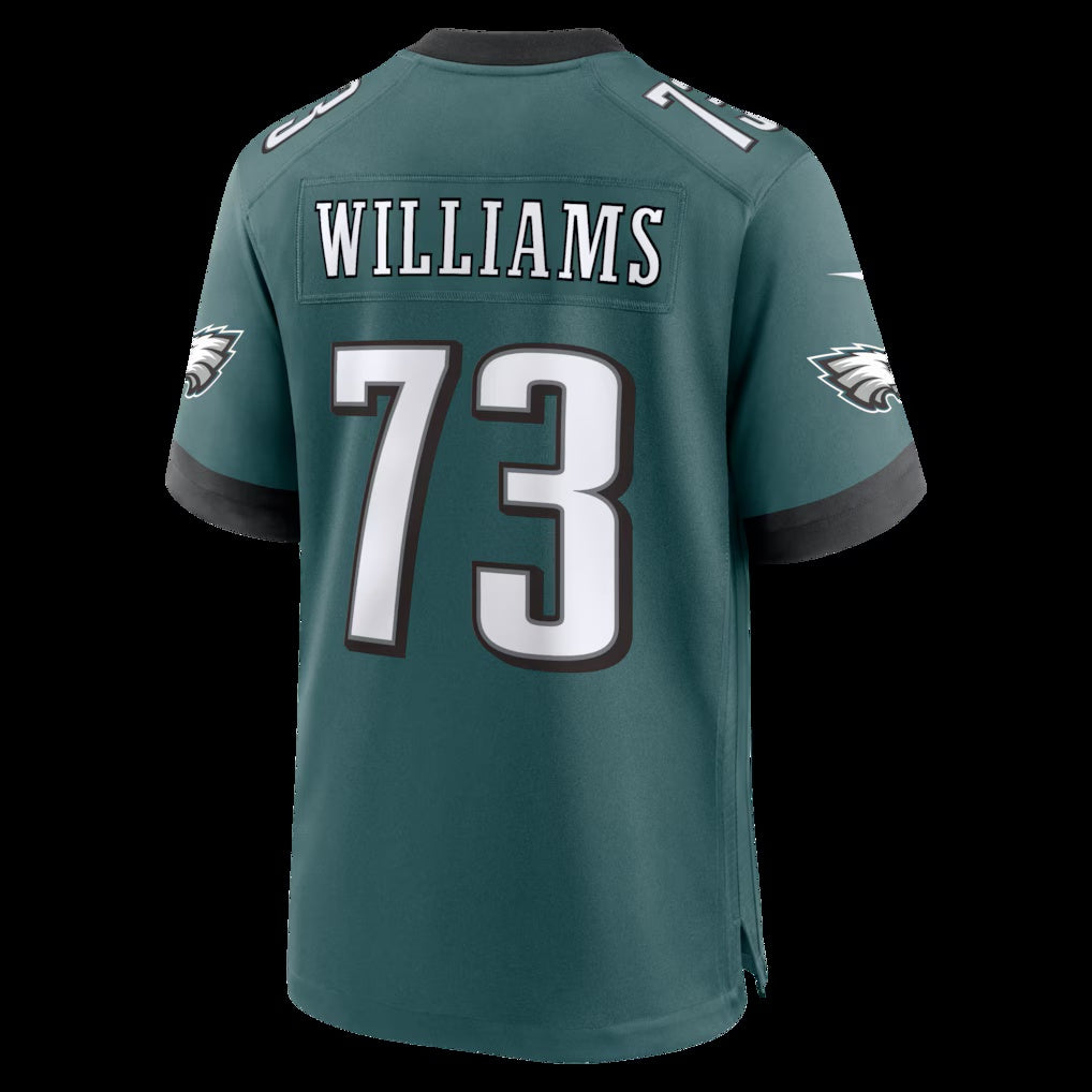 P.Eagles #73 Cameron Williams Midnight Green Team Game Stitched Football American Jersey