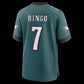 P.Eagles #7 Kelee Ringo Midnight Green Team Game Stitched Football American Jersey