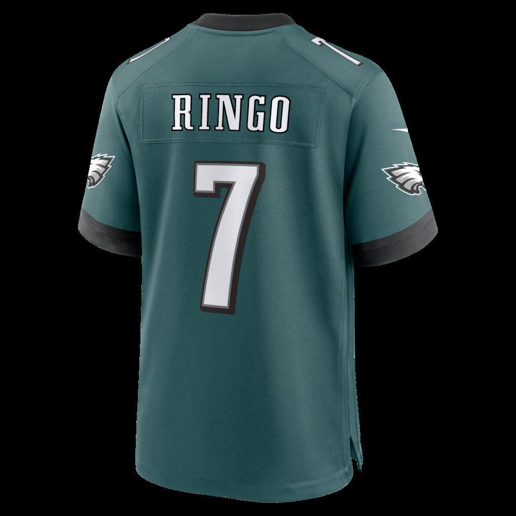 P.Eagles #7 Kelee Ringo Midnight Green Team Game Stitched Football American Jersey