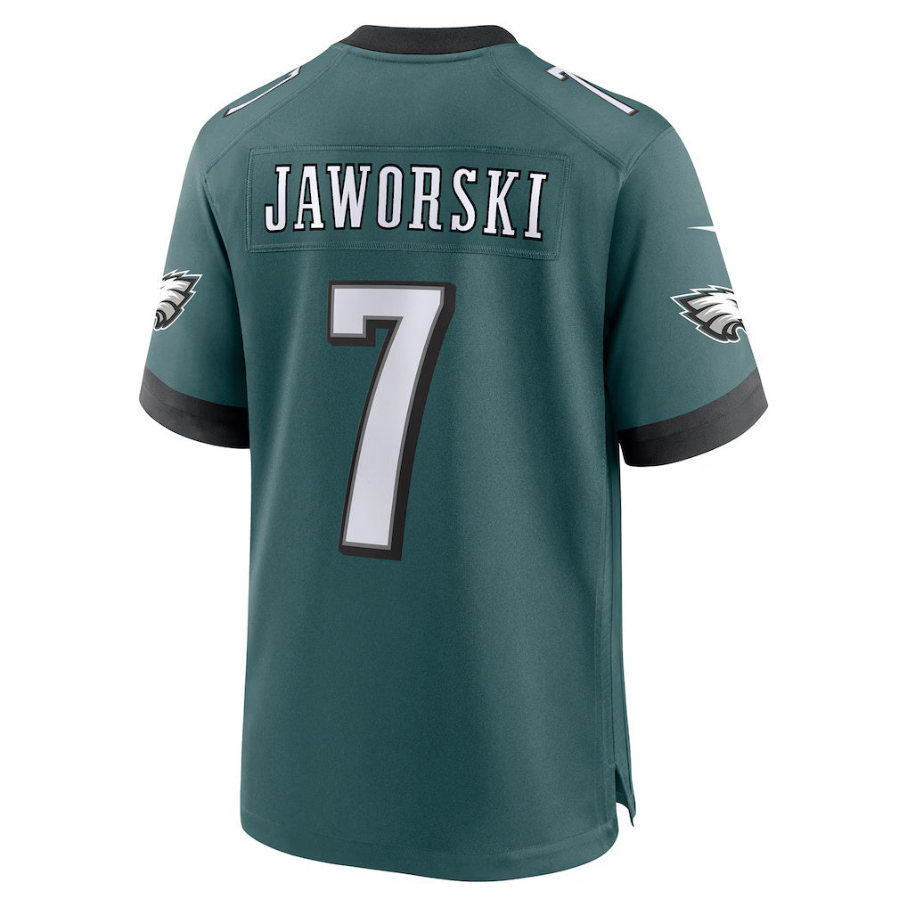 P.Eagles #7 Ron Jaworski Midnight Green Team Retired Player Game Stitched American Football Jerseys