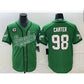 P.Eagles #98 Jalen Carter Kelly Green Stitched Baseball Jersey