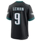 P.Eagles #9 Makai Lemon Black Alternate Game Football Jersey