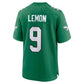 P.Eagles #9 Makai Lemon Kelly Green Alternate Game Football Jersey